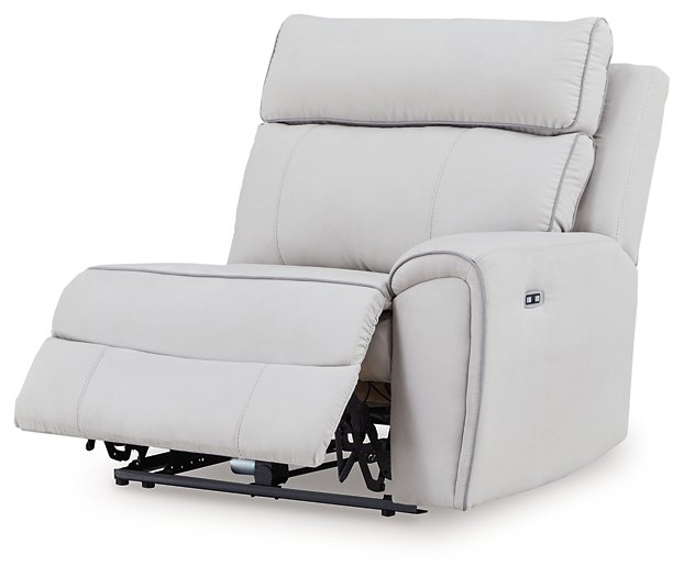 Social Pointe Reclining Sectional with Storage Console - Furniture Bros & Mattress (Bolingbrook, IL)