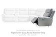 Social Pointe Reclining Sectional with Storage Console - Furniture Bros & Mattress (Bolingbrook, IL)
