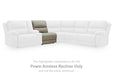 Narwhal Place Reclining Sectional with Storage Console - Furniture Bros & Mattress (Bolingbrook, IL)