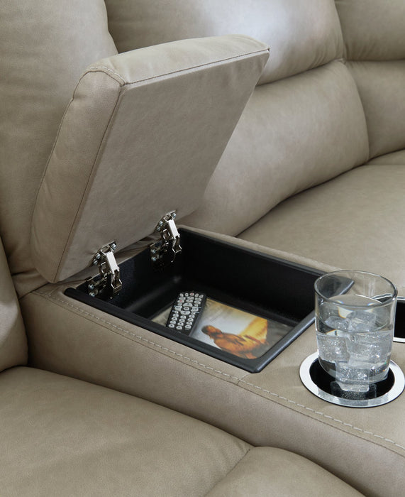 Narwhal Place Reclining Sectional with Storage Console - Furniture Bros & Mattress (Bolingbrook, IL)