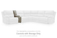 Narwhal Place Reclining Sectional with Storage Console - Furniture Bros & Mattress (Bolingbrook, IL)
