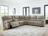 Narwhal Place Reclining Sectional with Storage Console - Furniture Bros & Mattress (Bolingbrook, IL)