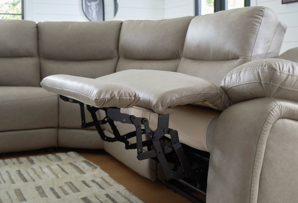 Narwhal Place Reclining Sectional with Storage Console - Furniture Bros & Mattress (Bolingbrook, IL)