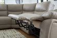 Narwhal Place Reclining Sectional with Storage Console - Furniture Bros & Mattress (Bolingbrook, IL)