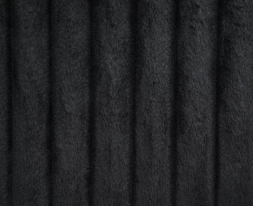 Black Corduroy Motion Loveseat