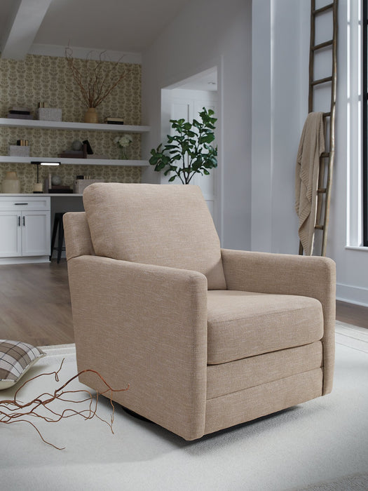 Freybourne Next-Gen Nuvella Swivel Accent Chair - Furniture Bros & Mattress (Bolingbrook, IL)