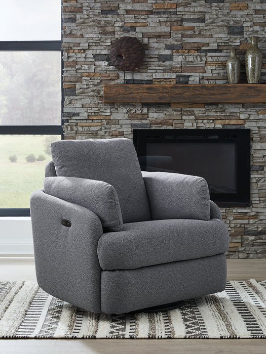 Alainmont Next-Gen Nuvella Swivel Power Recliner - Furniture Bros & Mattress (Bolingbrook, IL)