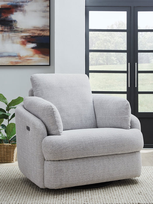 Alainmont Next-Gen Nuvella Swivel Power Recliner - Furniture Bros & Mattress (Bolingbrook, IL)