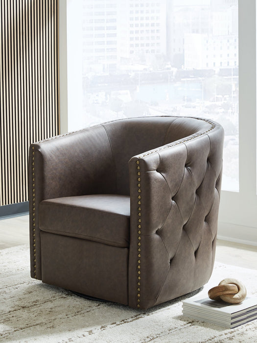 Brentlow Swivel Accent Chair - Furniture Bros & Mattress (Bolingbrook, IL)