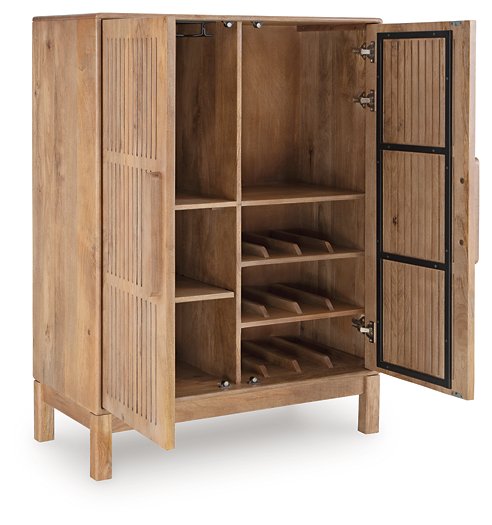 Pellamour Bar Cabinet - Furniture Bros & Mattress (Bolingbrook, IL)