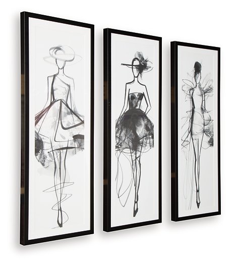 Mckerrick Wall Art Set (Set of 3) - Furniture Bros & Mattress (Bolingbrook, IL)