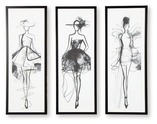Mckerrick Wall Art Set (Set of 3) - Furniture Bros & Mattress (Bolingbrook, IL)