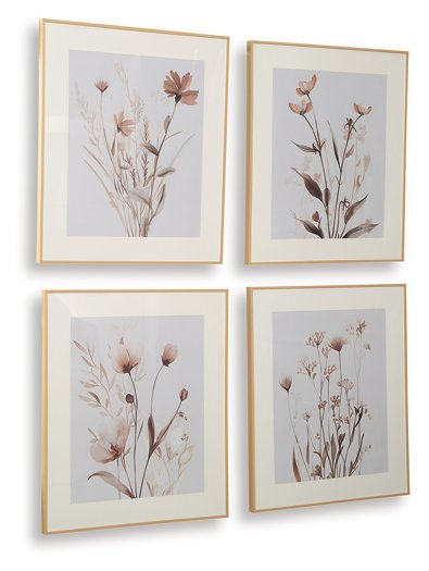 Chettings Wall Art (Set of 4) - Furniture Bros & Mattress (Bolingbrook, IL)