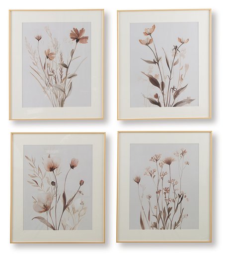 Chettings Wall Art (Set of 4) - Furniture Bros & Mattress (Bolingbrook, IL)