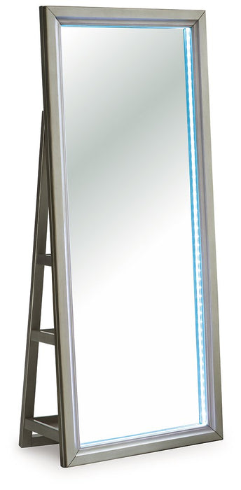 Evesen Floor Standing Mirror/Storage - Furniture Bros & Mattress (Bolingbrook, IL)