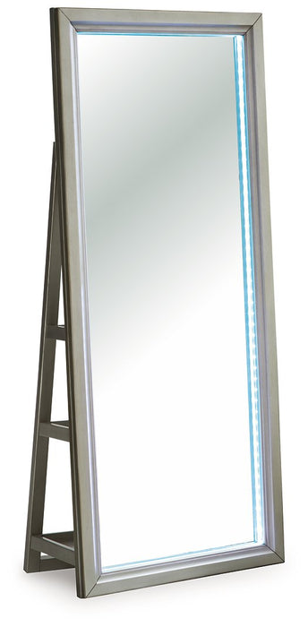 Evesen Floor Standing Mirror/Storage - Furniture Bros & Mattress (Bolingbrook, IL)
