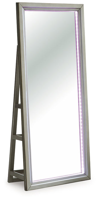 Evesen Floor Standing Mirror/Storage - Furniture Bros & Mattress (Bolingbrook, IL)