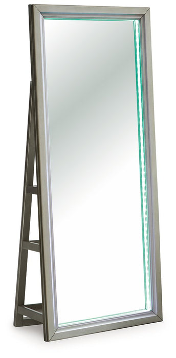 Evesen Floor Standing Mirror/Storage - Furniture Bros & Mattress (Bolingbrook, IL)