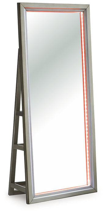 Evesen Floor Standing Mirror/Storage - Furniture Bros & Mattress (Bolingbrook, IL)