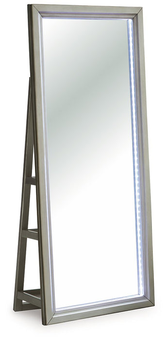 Evesen Floor Standing Mirror/Storage - Furniture Bros & Mattress (Bolingbrook, IL)