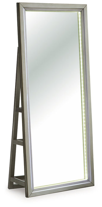 Evesen Floor Standing Mirror/Storage - Furniture Bros & Mattress (Bolingbrook, IL)