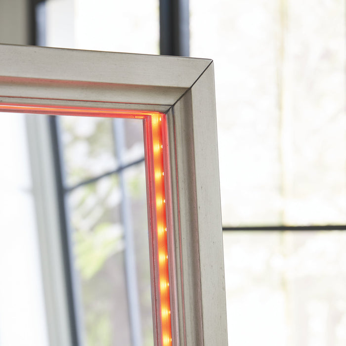 Evesen Floor Standing Mirror/Storage - Furniture Bros & Mattress (Bolingbrook, IL)