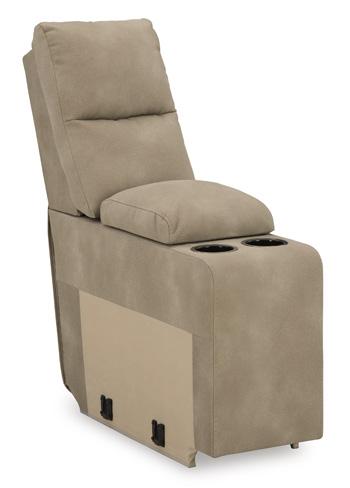 Next-Gen DuraPella Power Reclining Sectional Loveseat with Console - Furniture Bros & Mattress (Bolingbrook, IL)
