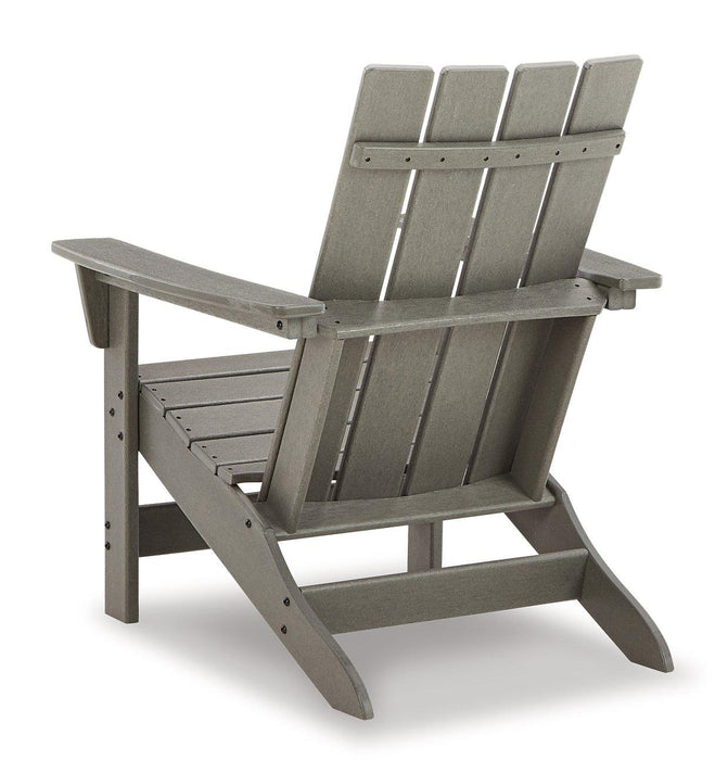 Visola Outdoor Adirondack Chair Set with End Table - Furniture Bros & Mattress (Bolingbrook, IL)