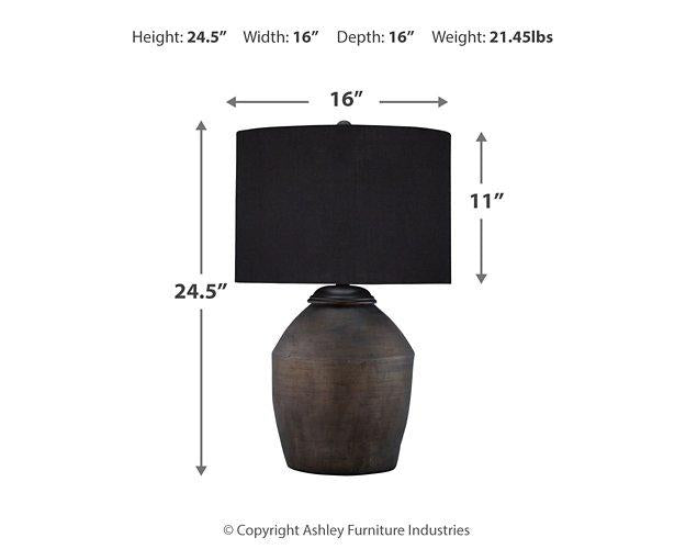 Naareman Lamp Set - Furniture Bros & Mattress (Bolingbrook, IL)