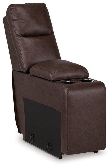 Punch Up Power Reclining Sectional Loveseat with Console - Furniture Bros & Mattress (Bolingbrook, IL)