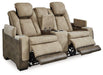Next-Gen DuraPella Power Reclining Loveseat with Console - Furniture Bros & Mattress (Bolingbrook, IL)