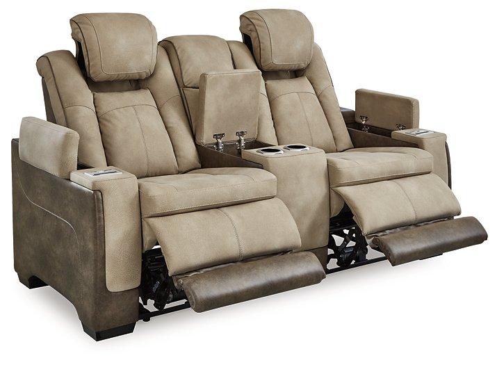 Next-Gen DuraPella Power Reclining Loveseat with Console - Furniture Bros & Mattress (Bolingbrook, IL)