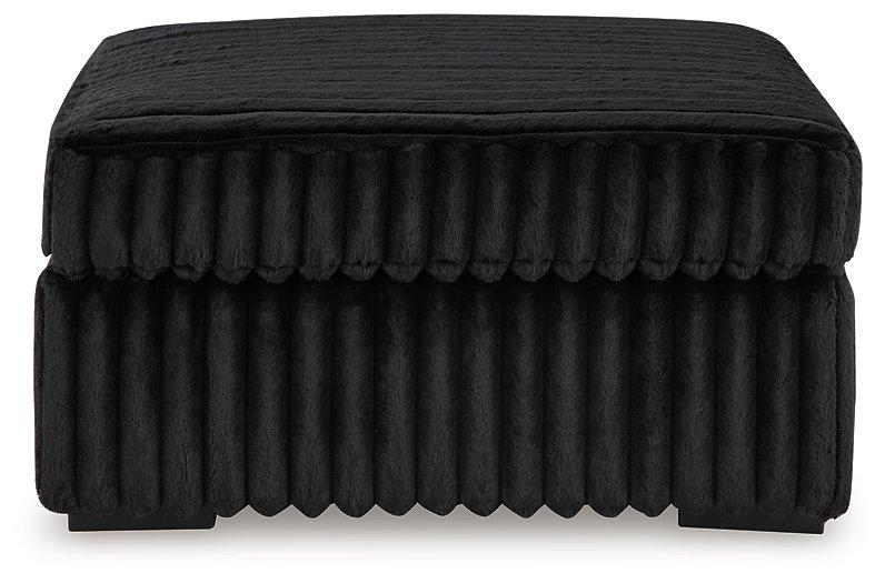 Midnight-Madness Oversized Accent Ottoman - Furniture Bros & Mattress (Bolingbrook, IL)