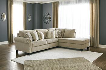 Dovemont 2-Piece Sectional with Chaise - Furniture Bros & Mattress (Bolingbrook, IL)