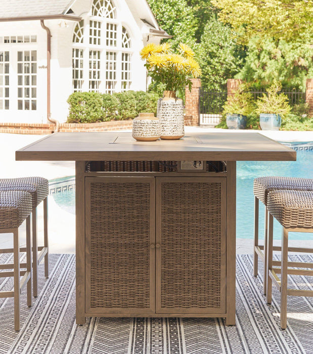 Walton Bridge Outdoor Dining Set - Furniture Bros & Mattress (Bolingbrook, IL)