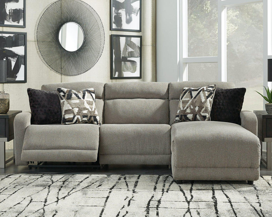 Colleyville Power Reclining Sectional with Chaise - Furniture Bros & Mattress (Bolingbrook, IL)