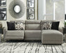 Colleyville Power Reclining Sectional with Chaise - Furniture Bros & Mattress (Bolingbrook, IL)