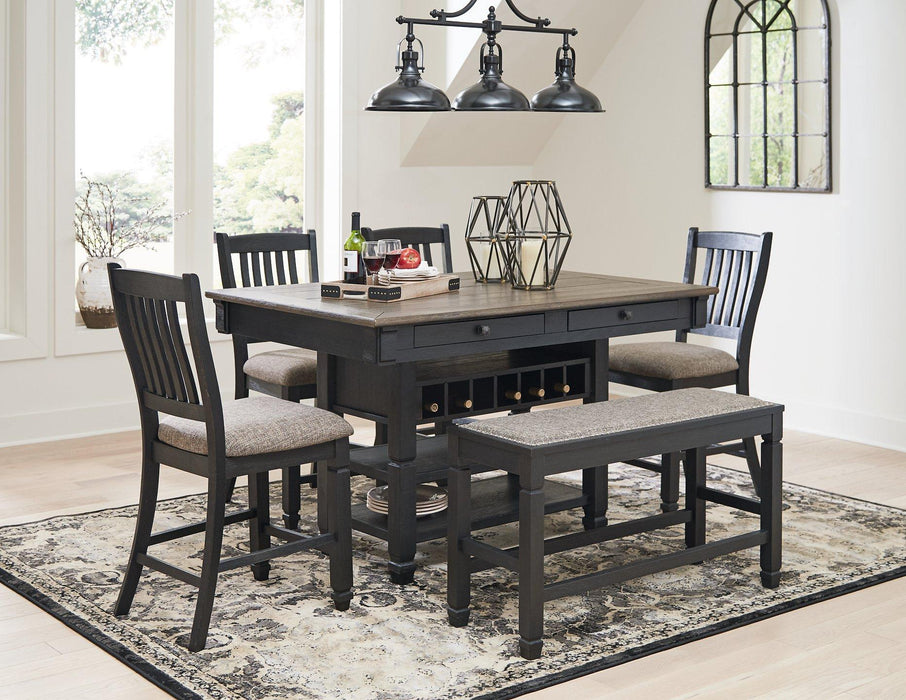Tyler Creek Counter Height Dining Set - Furniture Bros & Mattress (Bolingbrook, IL)