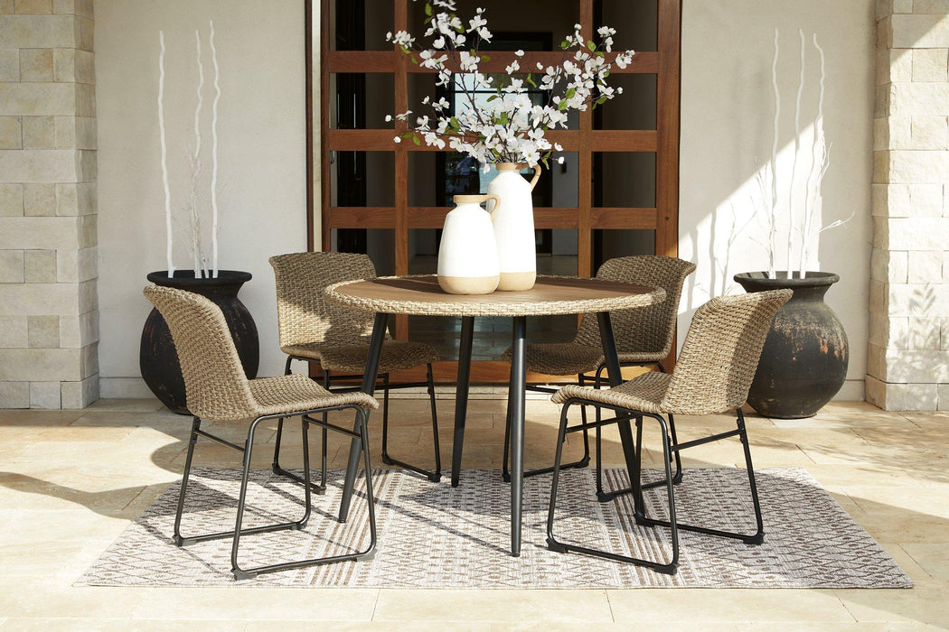 Amaris Outdoor Dining Set - Furniture Bros & Mattress (Bolingbrook, IL)