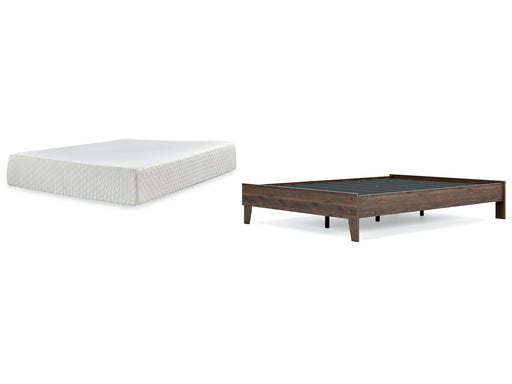 Calverson Bed and Mattress Set - Furniture Bros & Mattress (Bolingbrook, IL)