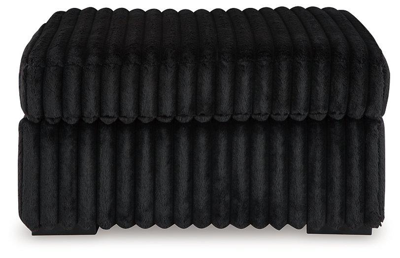 Midnight-Madness Oversized Accent Ottoman - Furniture Bros & Mattress (Bolingbrook, IL)