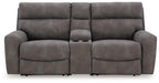 Next-Gen DuraPella Power Reclining Sectional Loveseat with Console - Furniture Bros & Mattress (Bolingbrook, IL)