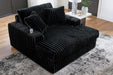 Midnight-Madness Oversized Chaise - Furniture Bros & Mattress (Bolingbrook, IL)