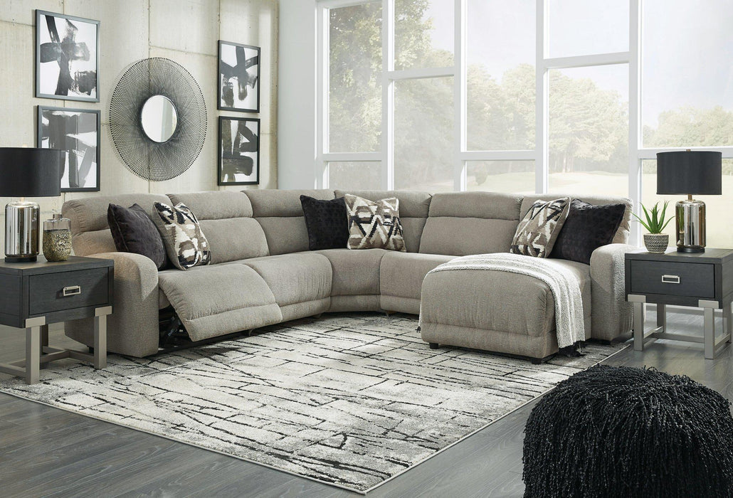 Colleyville Power Reclining Sectional with Chaise - Furniture Bros & Mattress (Bolingbrook, IL)