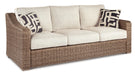 Beachcroft Outdoor Sofa, Lounge Chairs and Fire Pit - Furniture Bros & Mattress (Bolingbrook, IL)