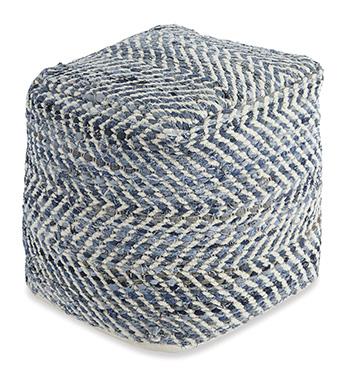 Chevron Pouf - Furniture Bros & Mattress (Bolingbrook, IL)