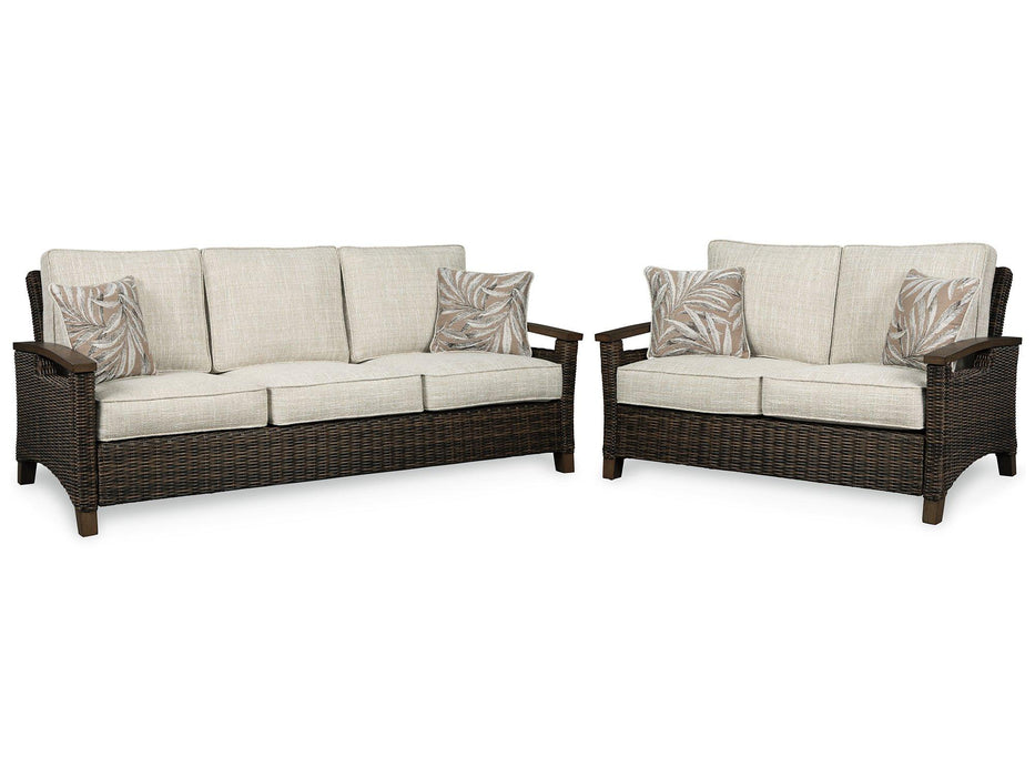 Paradise Trail Outdoor Seating Set - Furniture Bros & Mattress (Bolingbrook, IL)