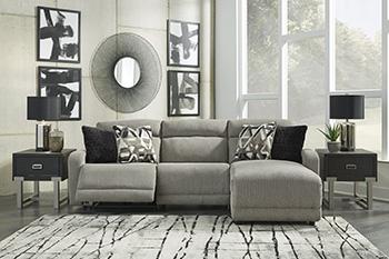Colleyville Power Reclining Sectional with Chaise - Furniture Bros & Mattress (Bolingbrook, IL)