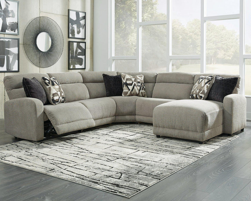 Colleyville Power Reclining Sectional with Chaise - Furniture Bros & Mattress (Bolingbrook, IL)