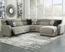 Colleyville Power Reclining Sectional with Chaise - Furniture Bros & Mattress (Bolingbrook, IL)